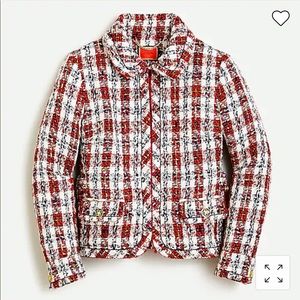 NWT J Crew Collared Lady Jacket in Painterly Tweed